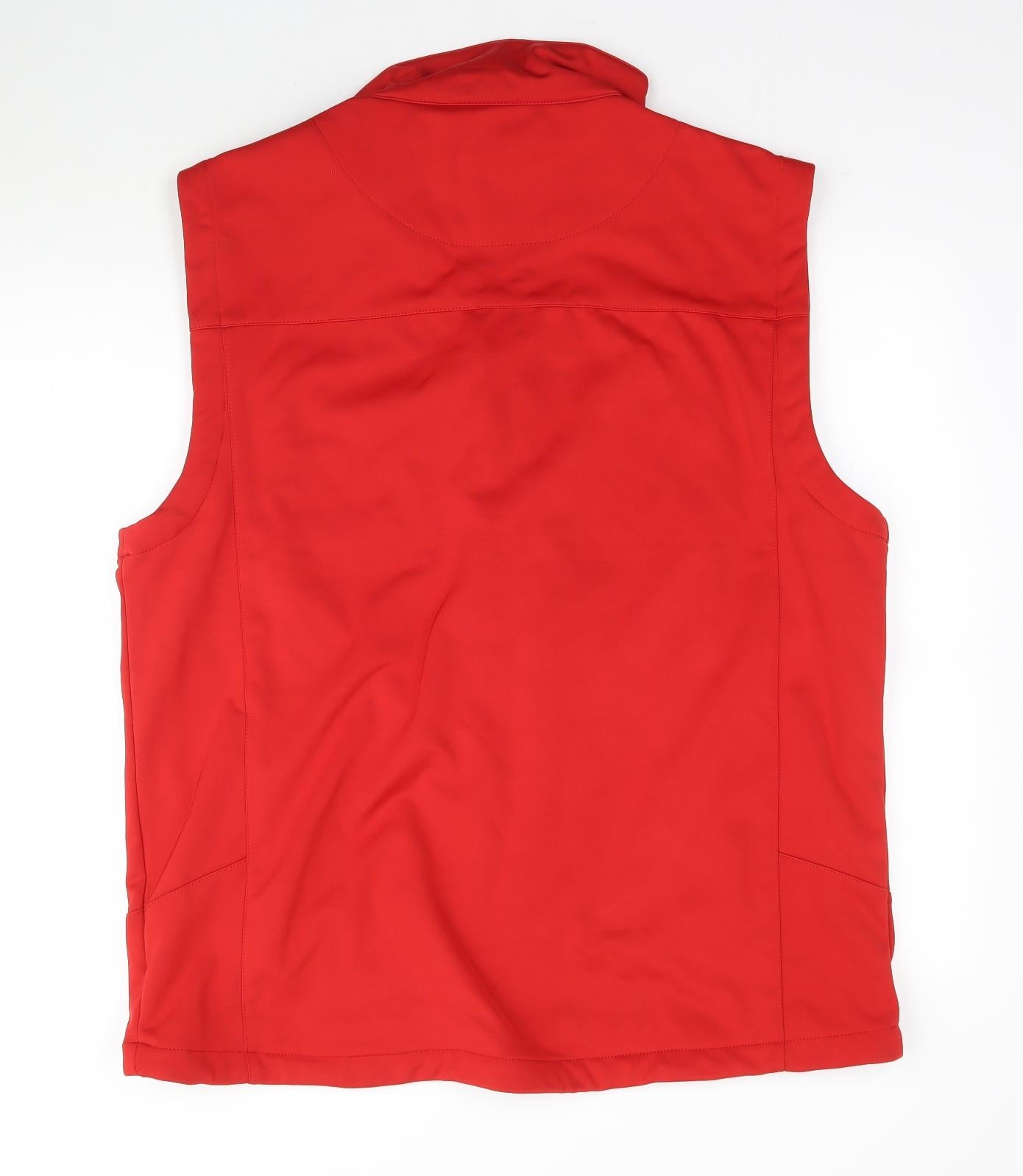 Best in Town Womens Red   Gilet Coat Size XL