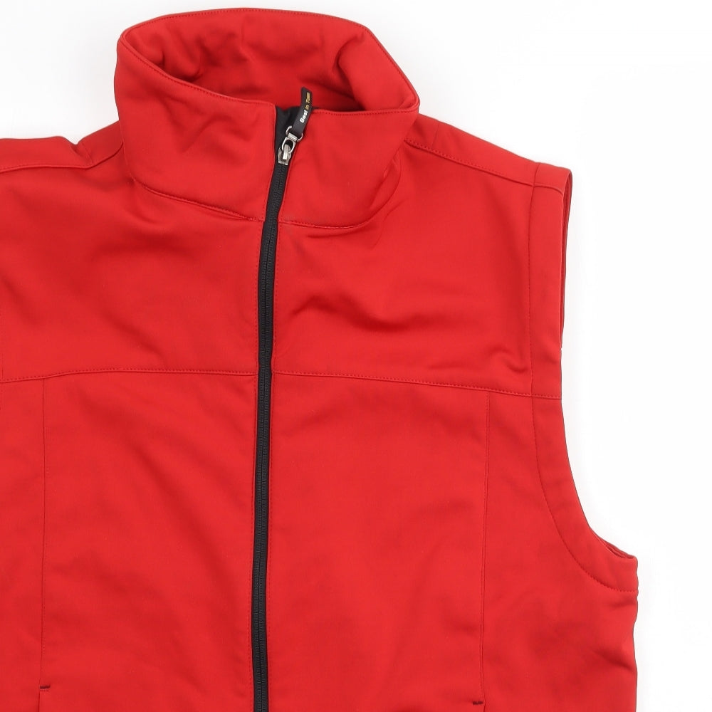 Best in Town Womens Red   Gilet Coat Size XL