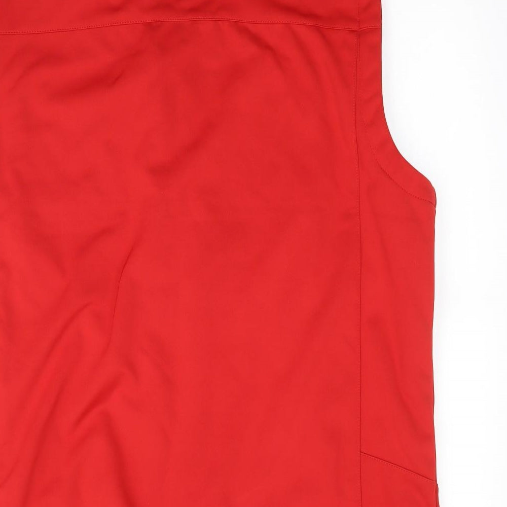 Best in Town Womens Red   Gilet Coat Size XL