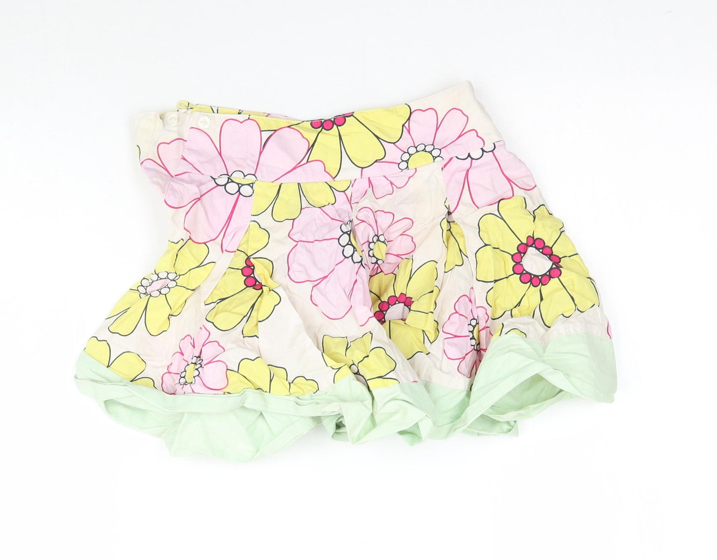 Joules Girls Multicoloured Floral  Flare Skirt Size 4 Years