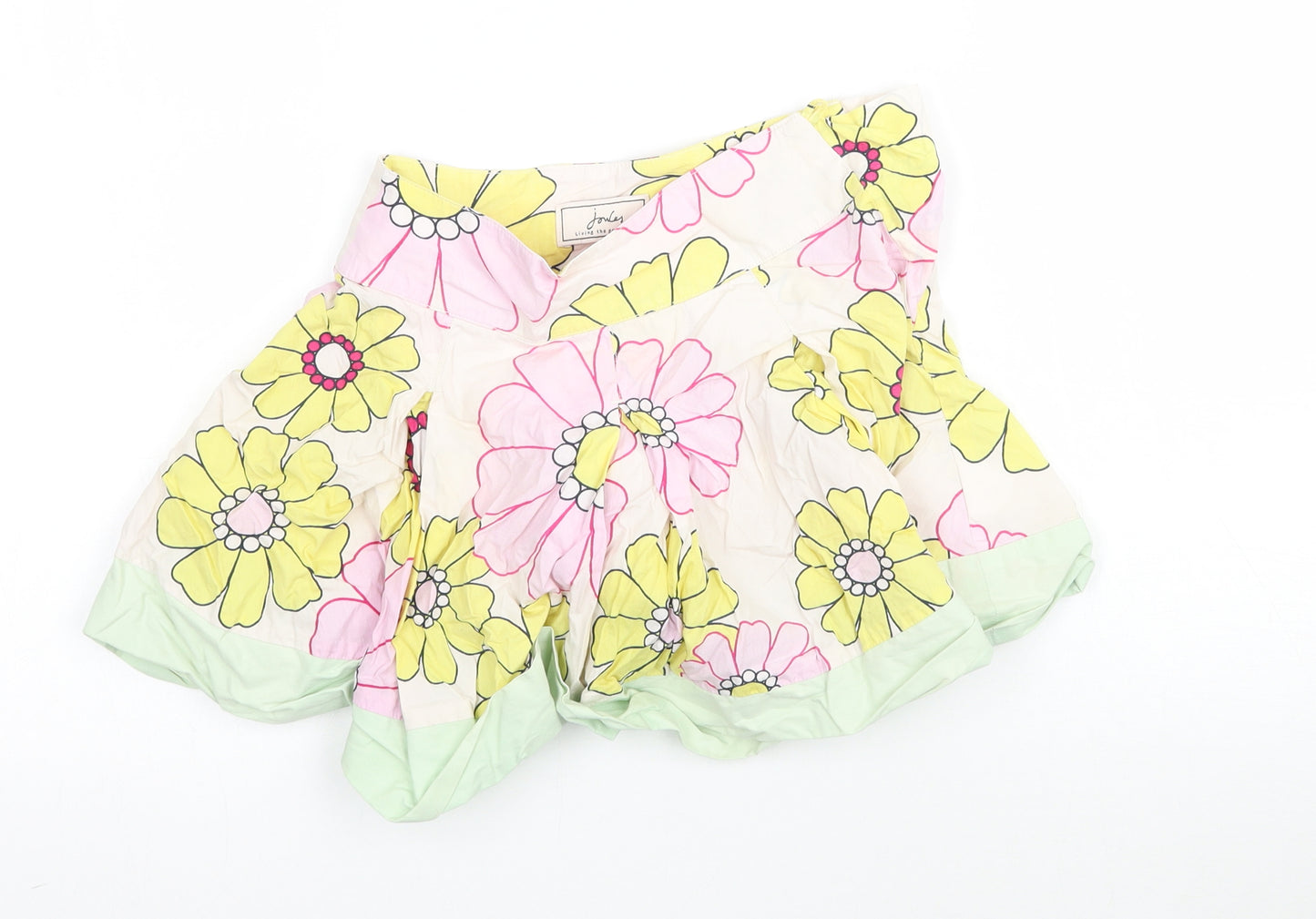 Joules Girls Multicoloured Floral  Flare Skirt Size 4 Years