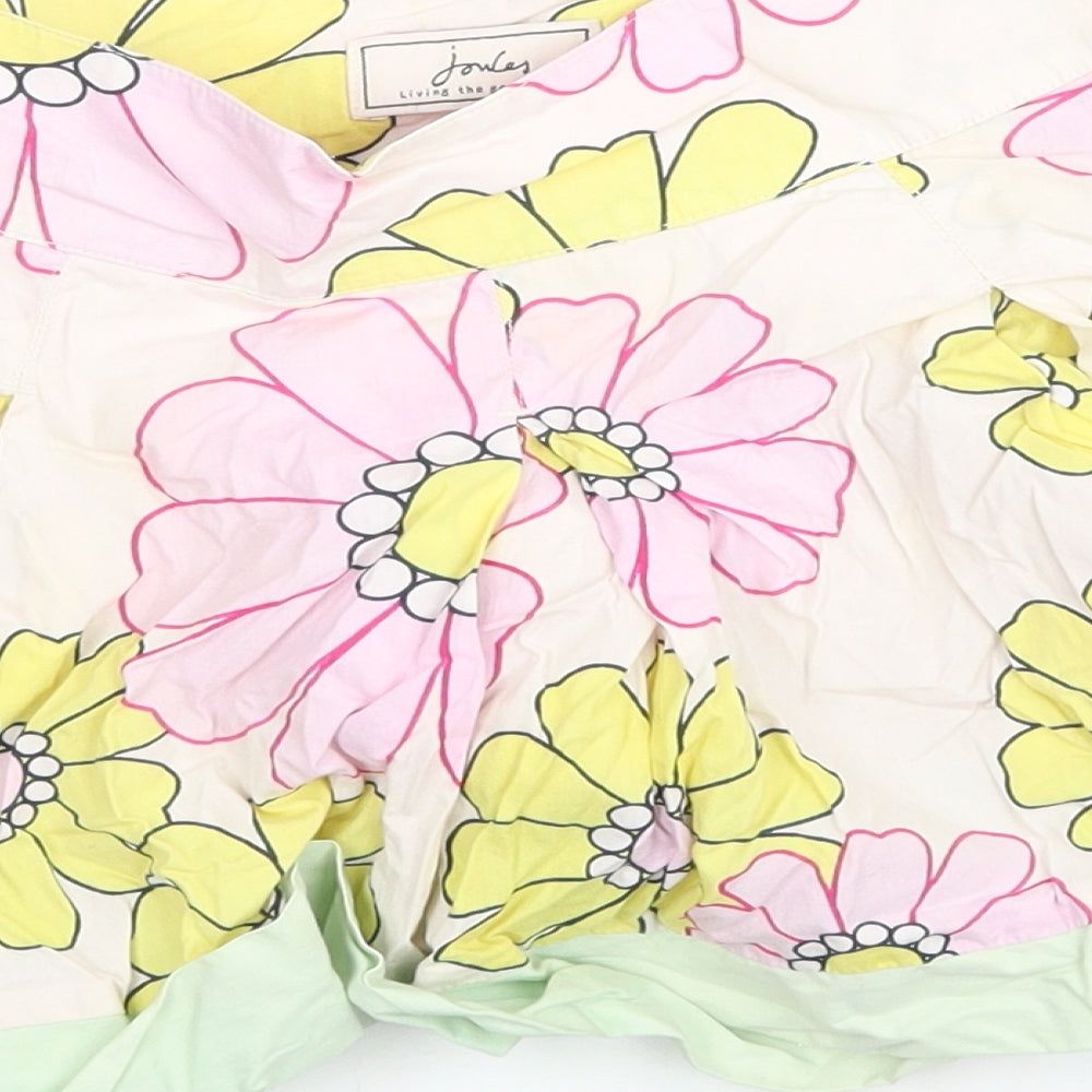 Joules Girls Multicoloured Floral  Flare Skirt Size 4 Years