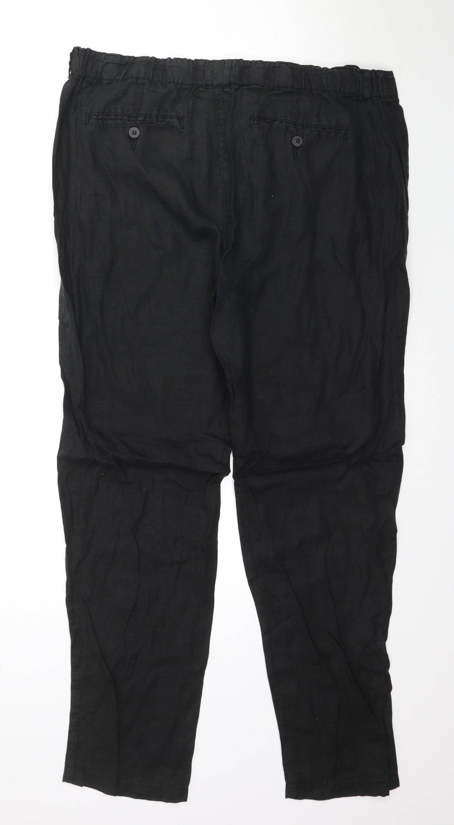 Marks and Spencer Womens Black   Trousers  Size 16 L32 in
