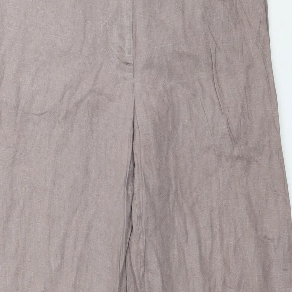 H&M Womens Grey   Trousers  Size 8 L31 in - Purple/Grey