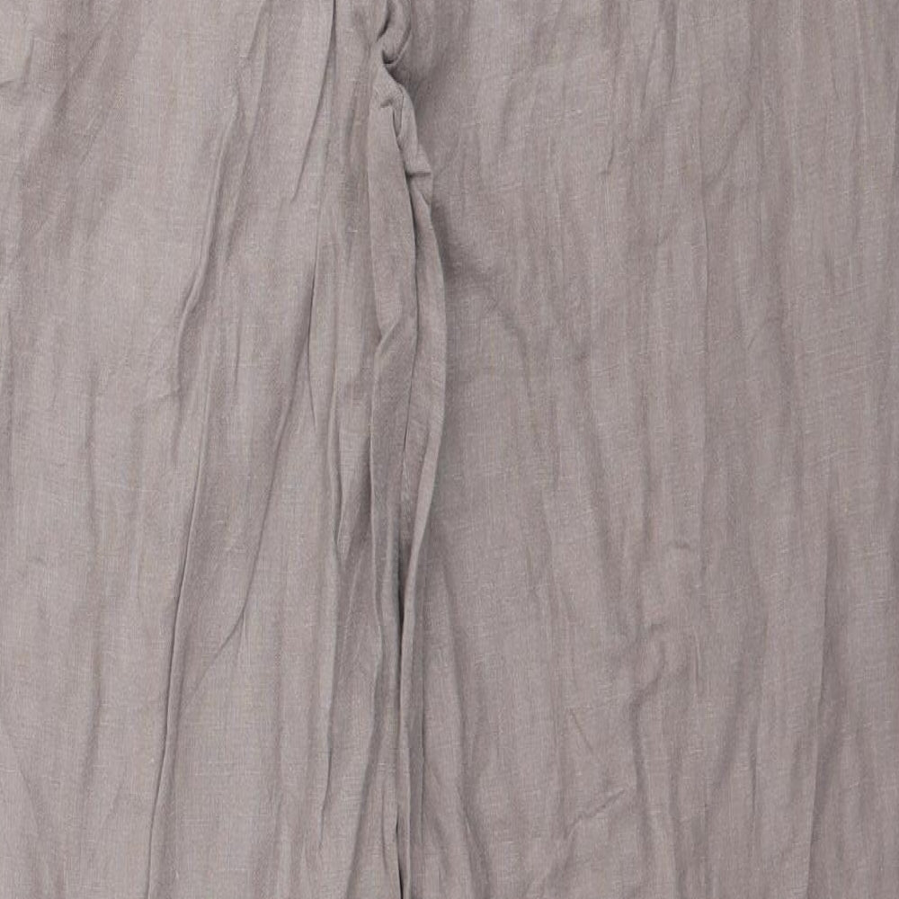 H&M Womens Grey   Trousers  Size 8 L31 in - Purple/Grey