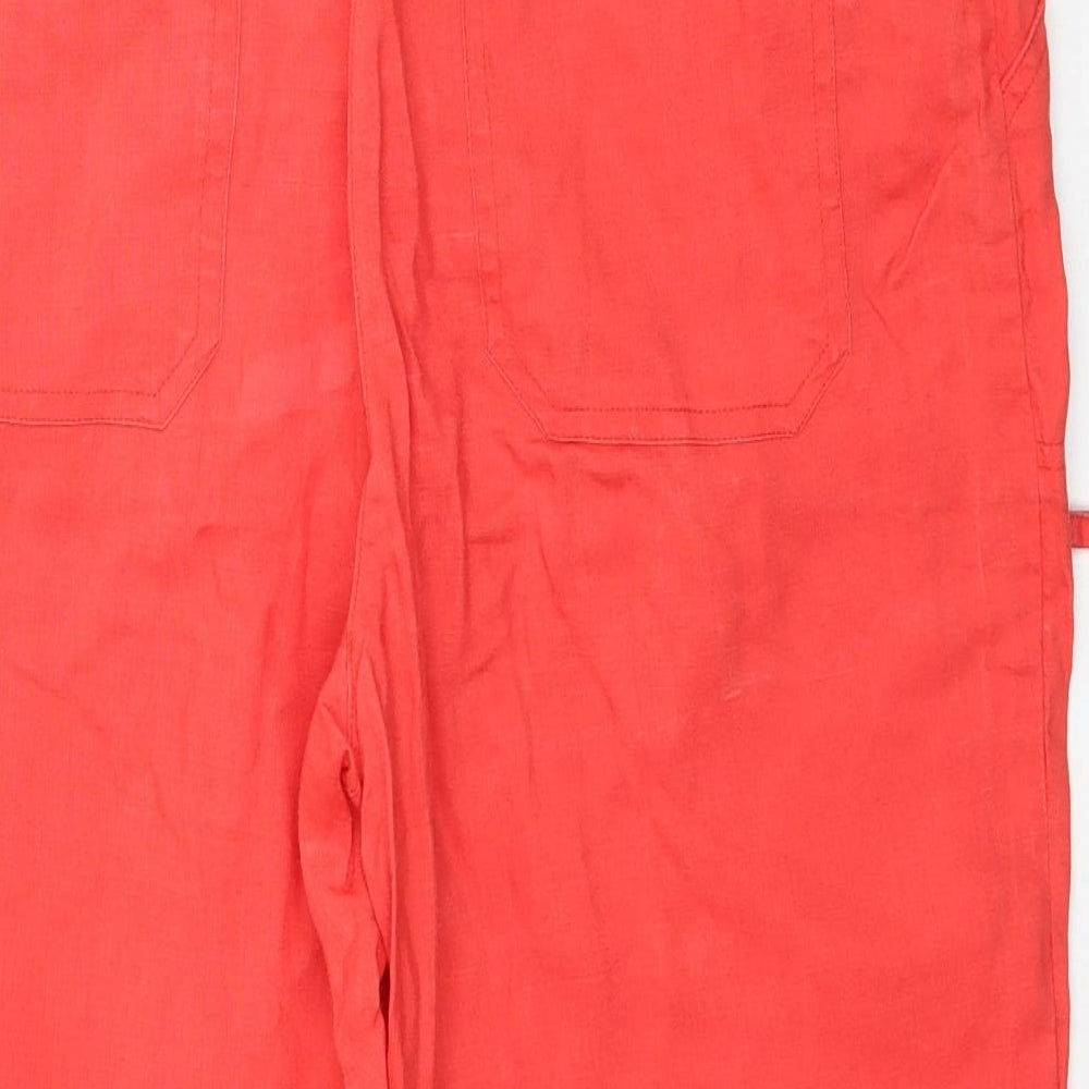 Atmosphere Womens Red   Capri Trousers Size 12 L21 in - Orange/red