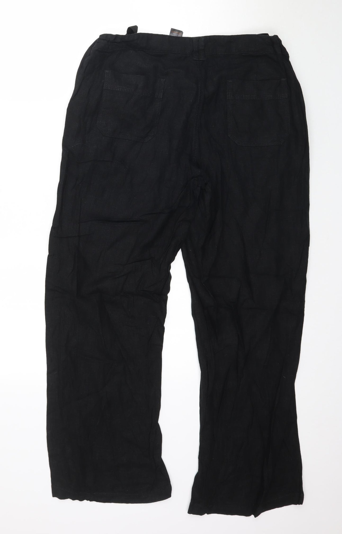 NEXT Womens Black   Trousers  Size 14 L29 in