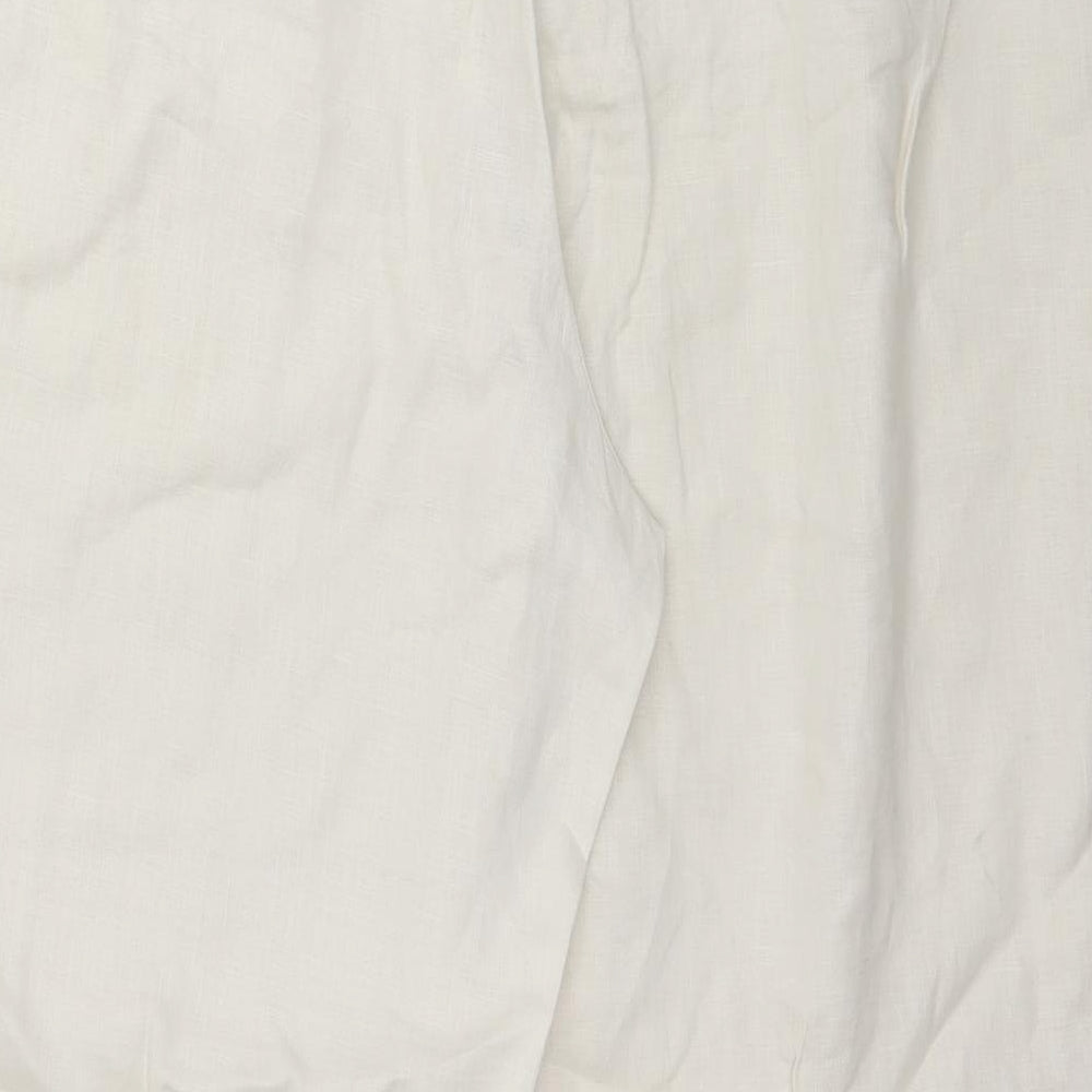 Marks and Spencer Womens Ivory   Trousers  Size L L27 in