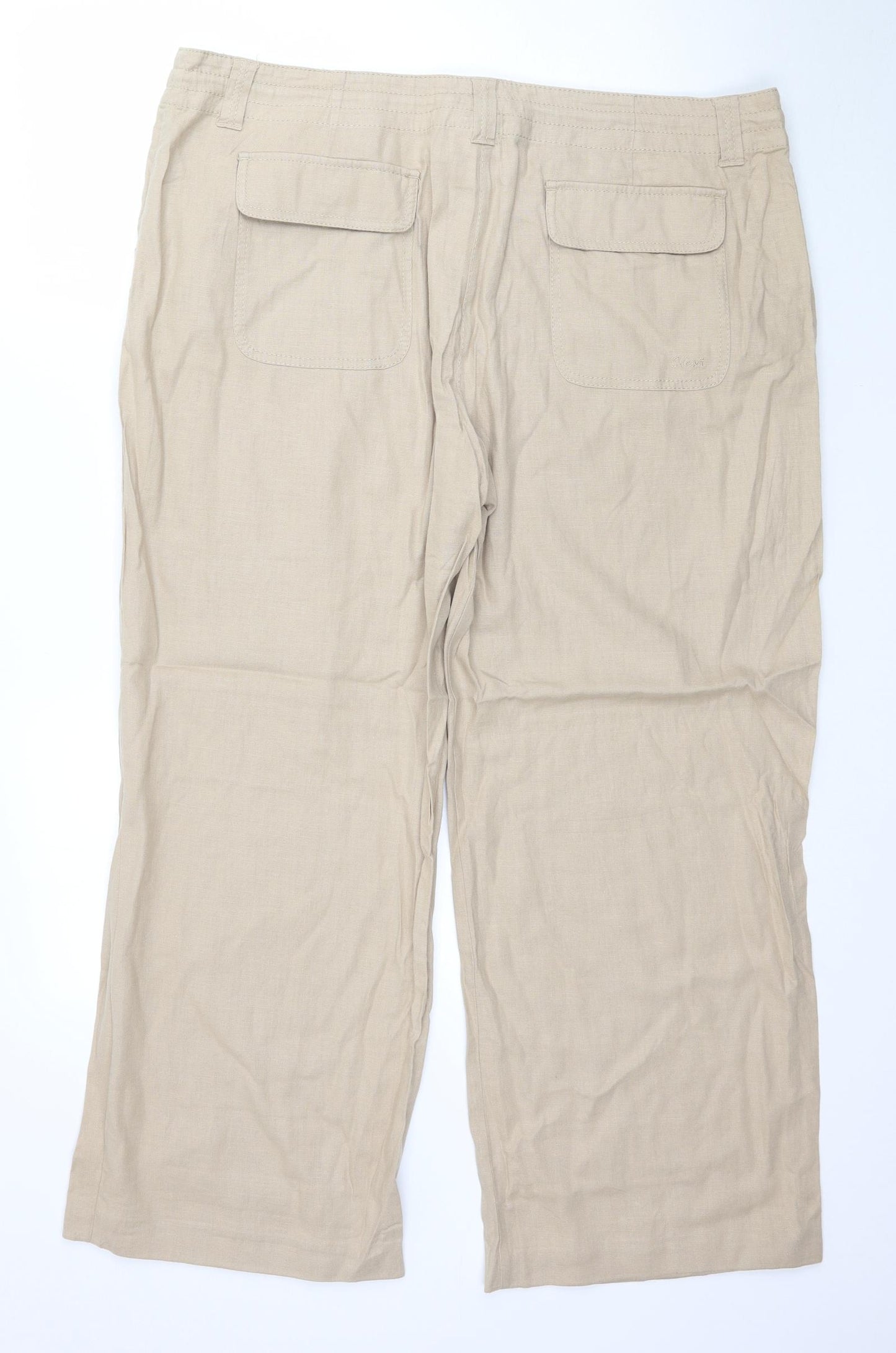 NEXT Womens Beige   Trousers  Size 20 L29 in