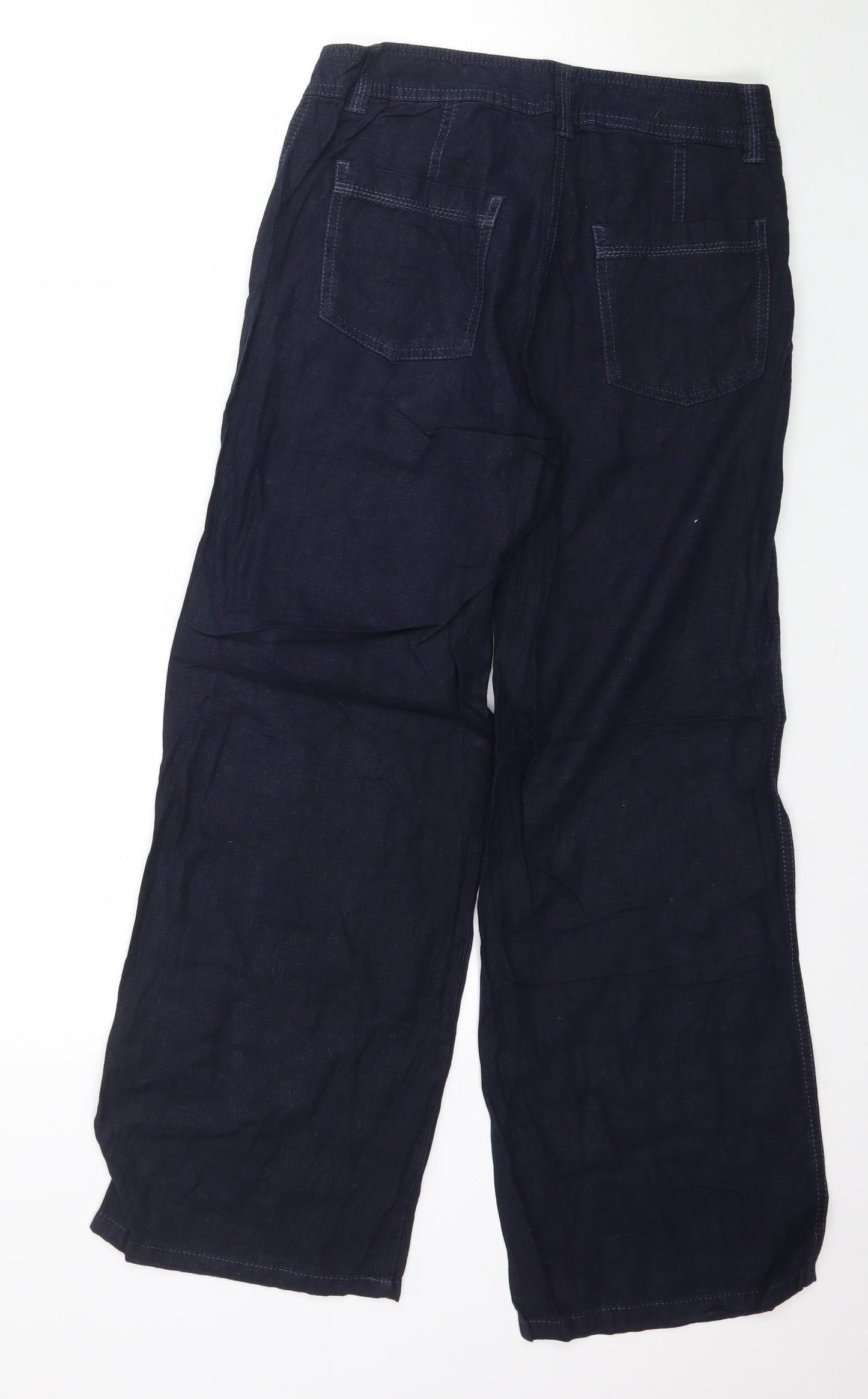 Marks and Spencer Womens Blue   Trousers  Size 10 L28 in