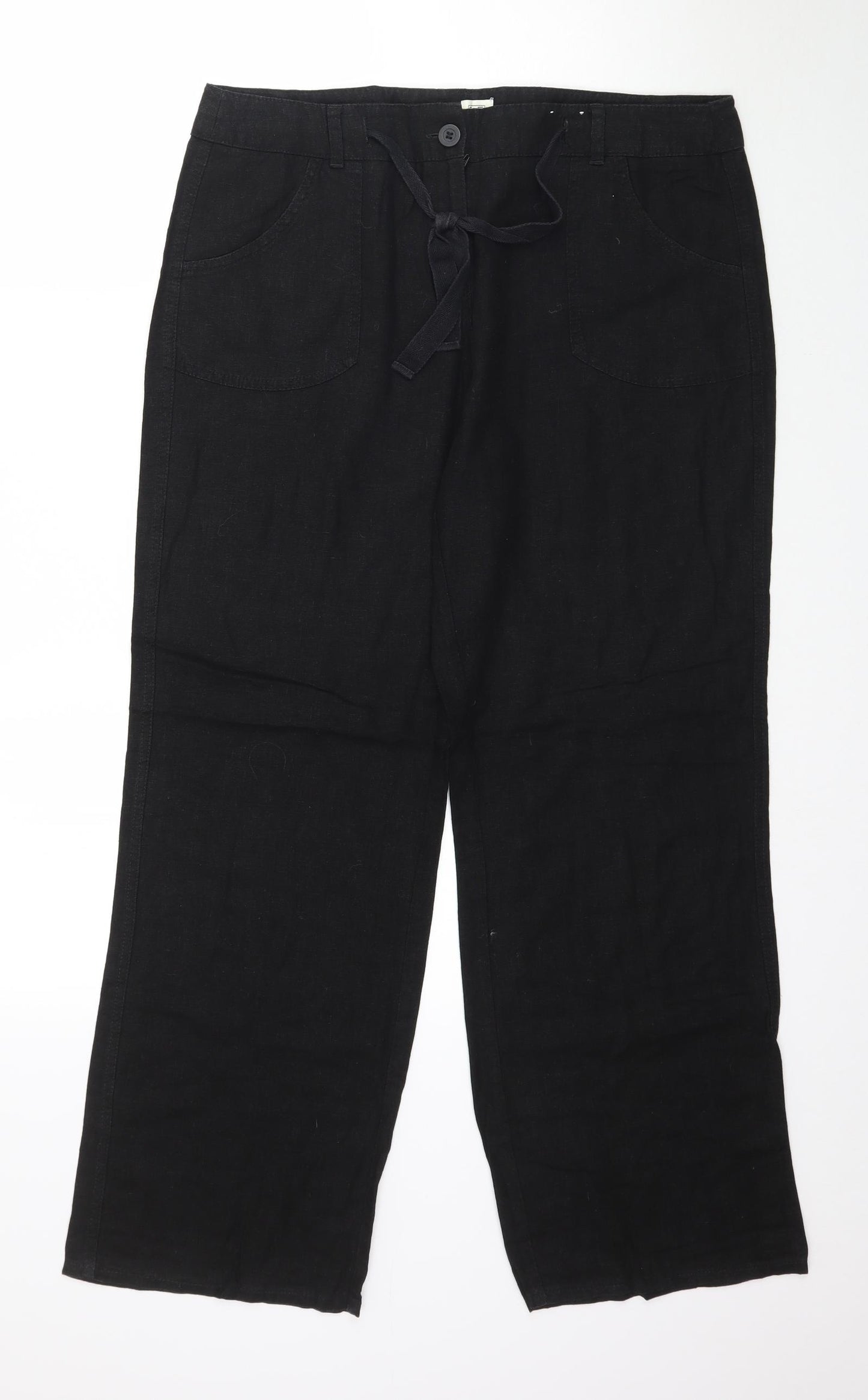F&F Womens Black   Trousers  Size 14 L30 in