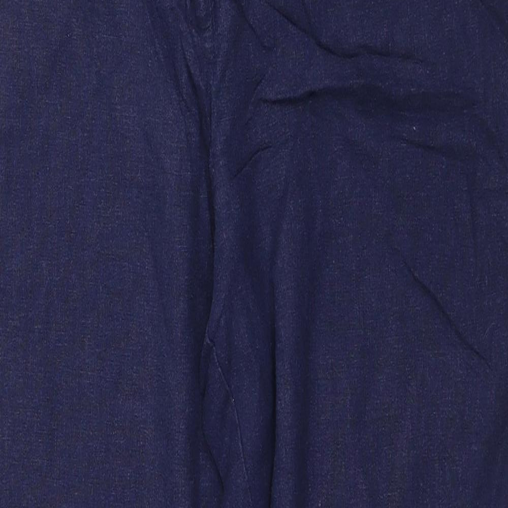 M&Co Womens Blue   Trousers  Size 10 L28 in