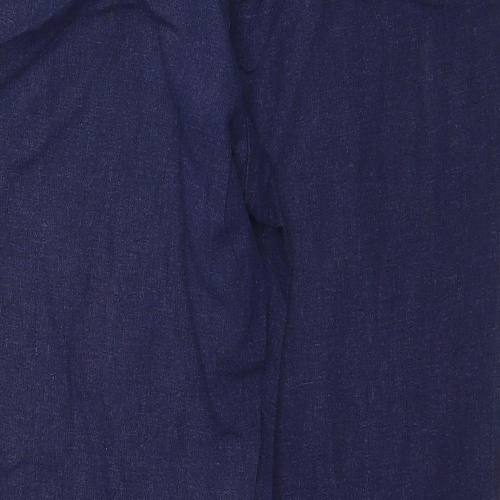 M&Co Womens Blue   Trousers  Size 10 L28 in