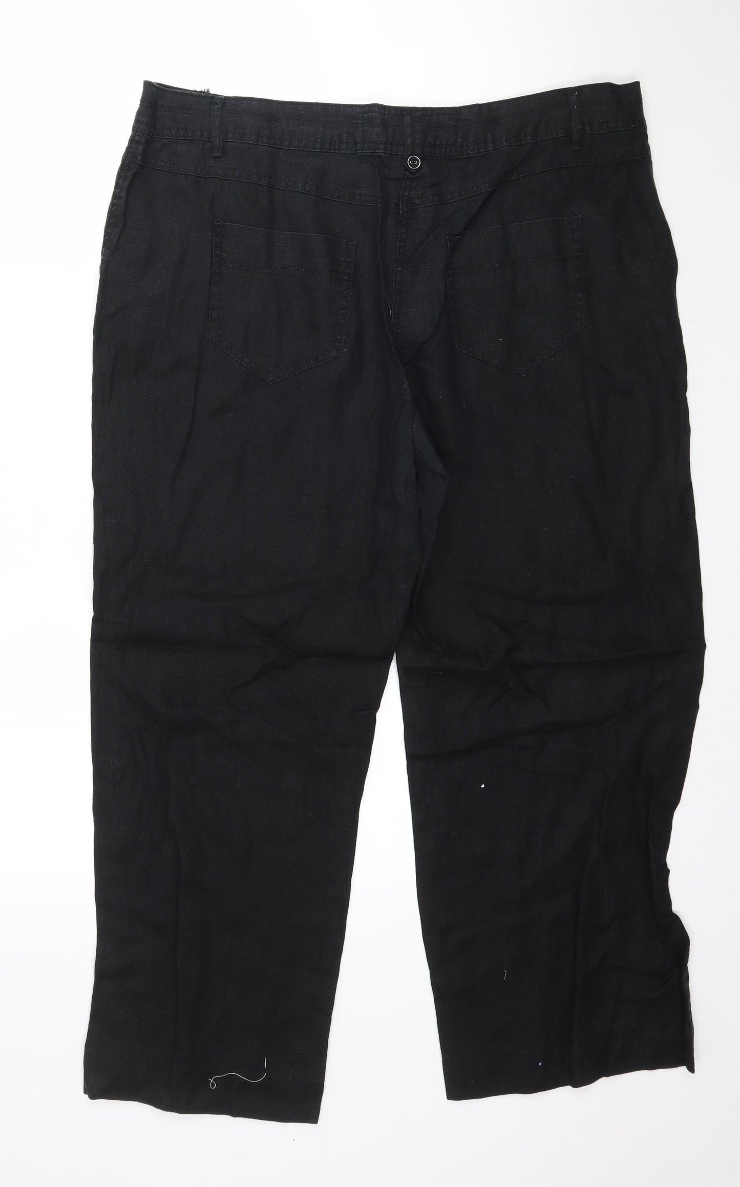 George Womens Black   Trousers  Size 16 L27 in