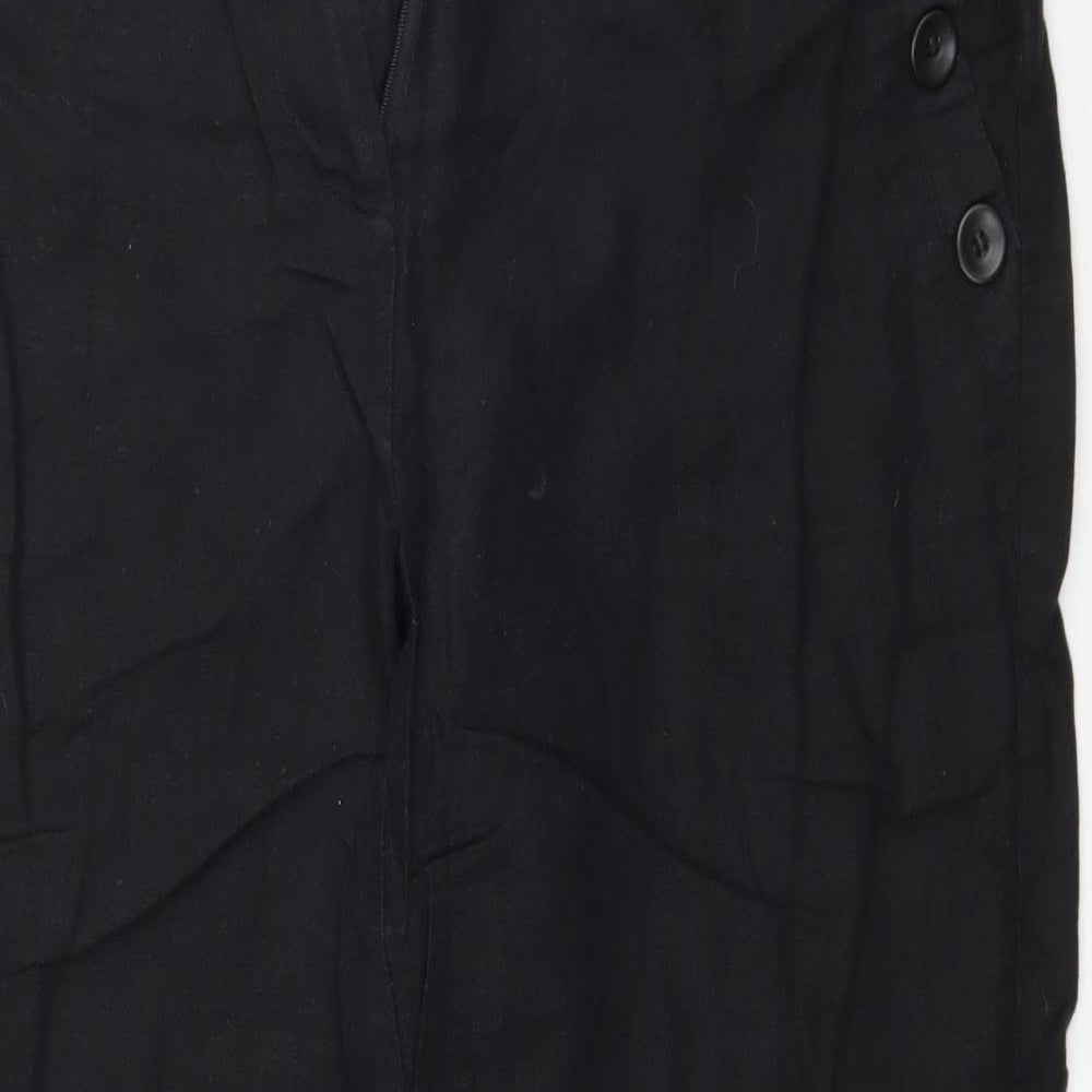 C.M.D Womens Black   Trousers  Size 16 L28 in