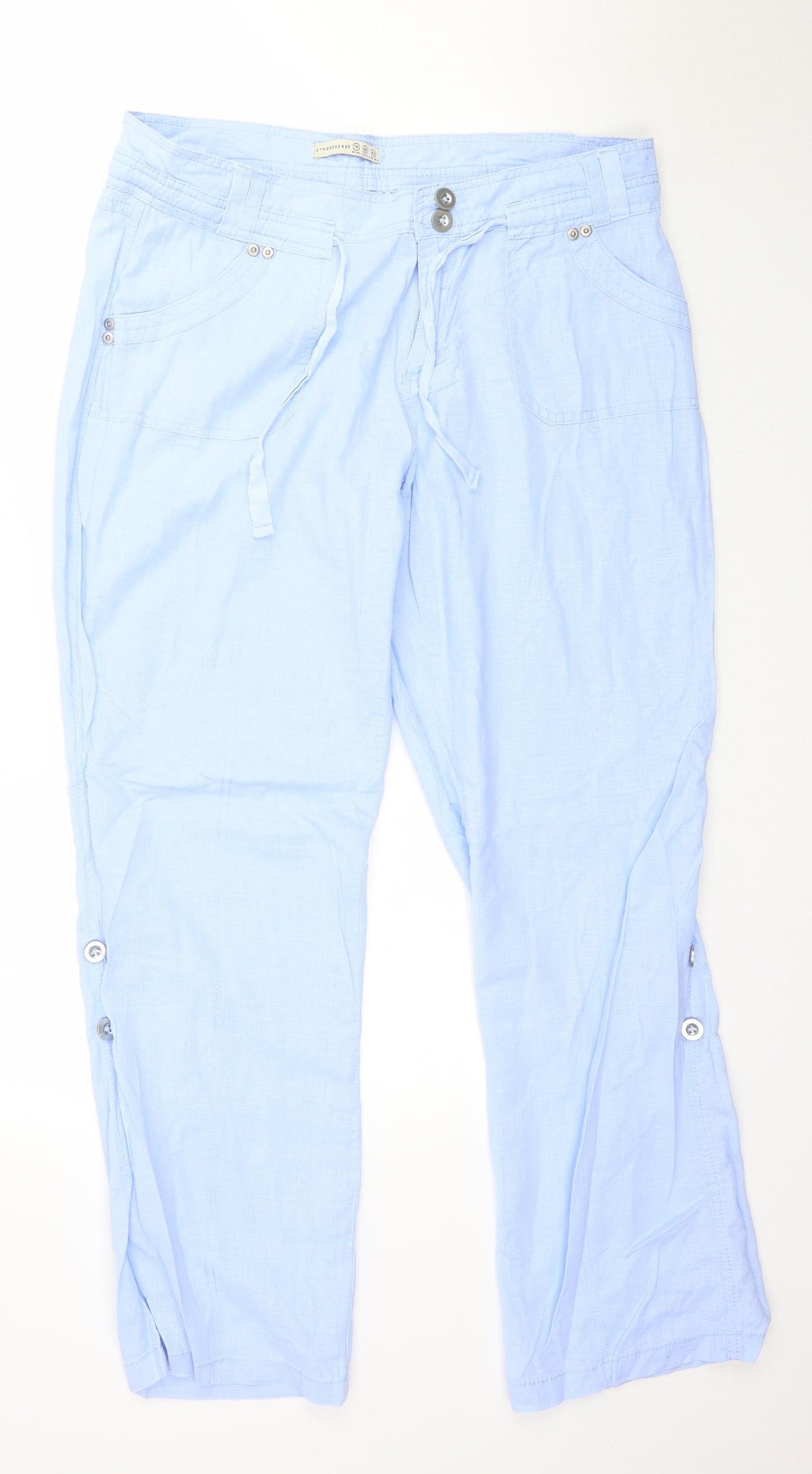 Atmosphere Womens Blue   Trousers  Size 14 L30 in