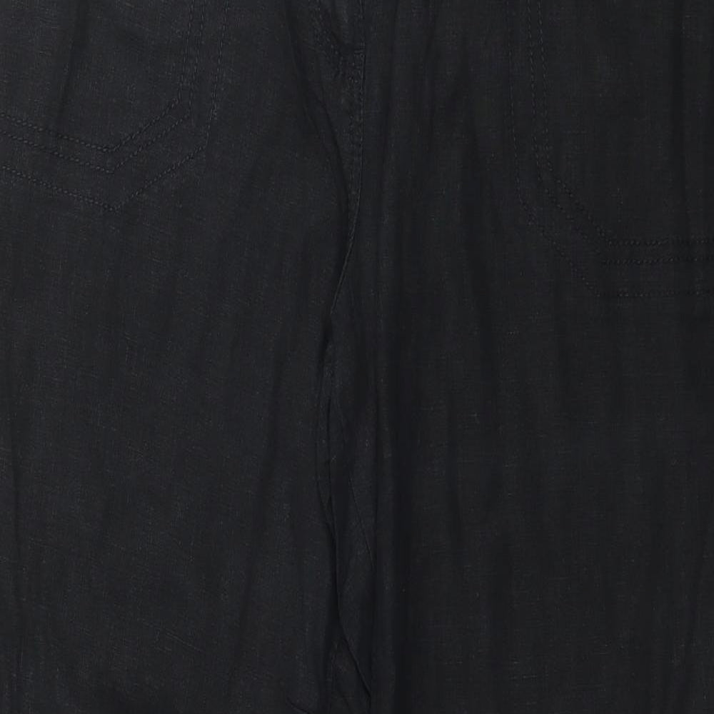 NEXT Womens Black   Trousers  Size 12 L28 in
