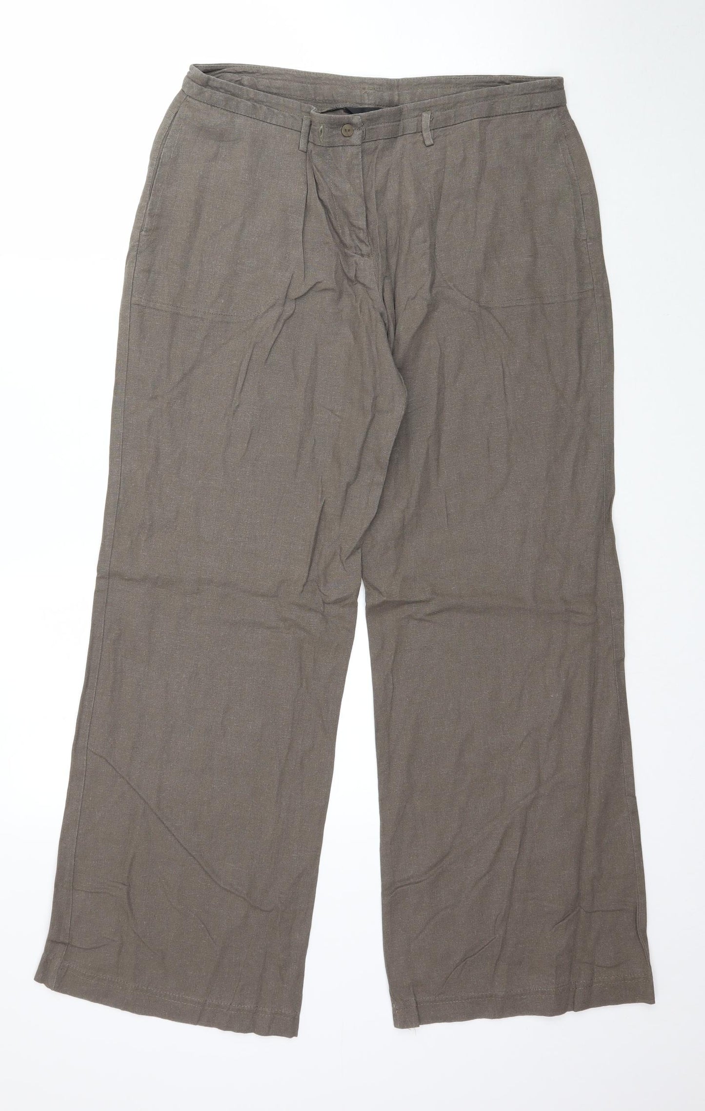 FLORENCE & FRED Womens Brown   Trousers  Size 12 L30 in