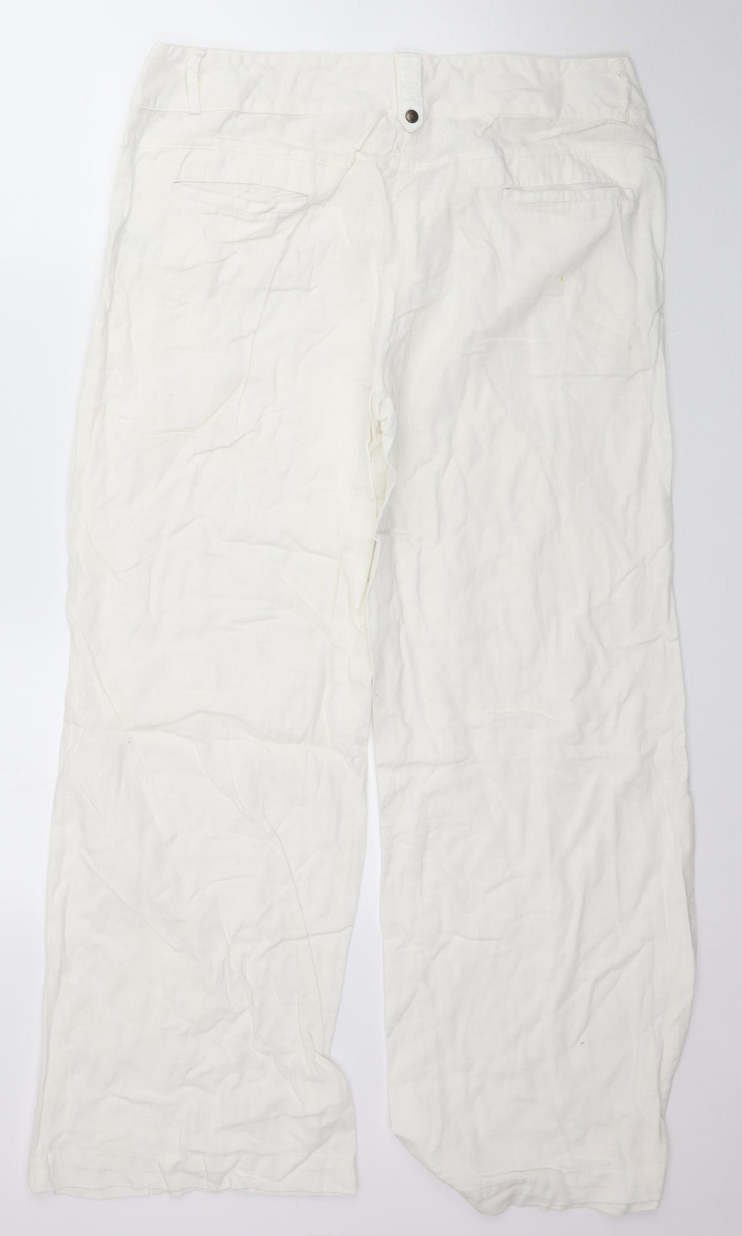 Together Womens White   Trousers  Size 16 L31 in