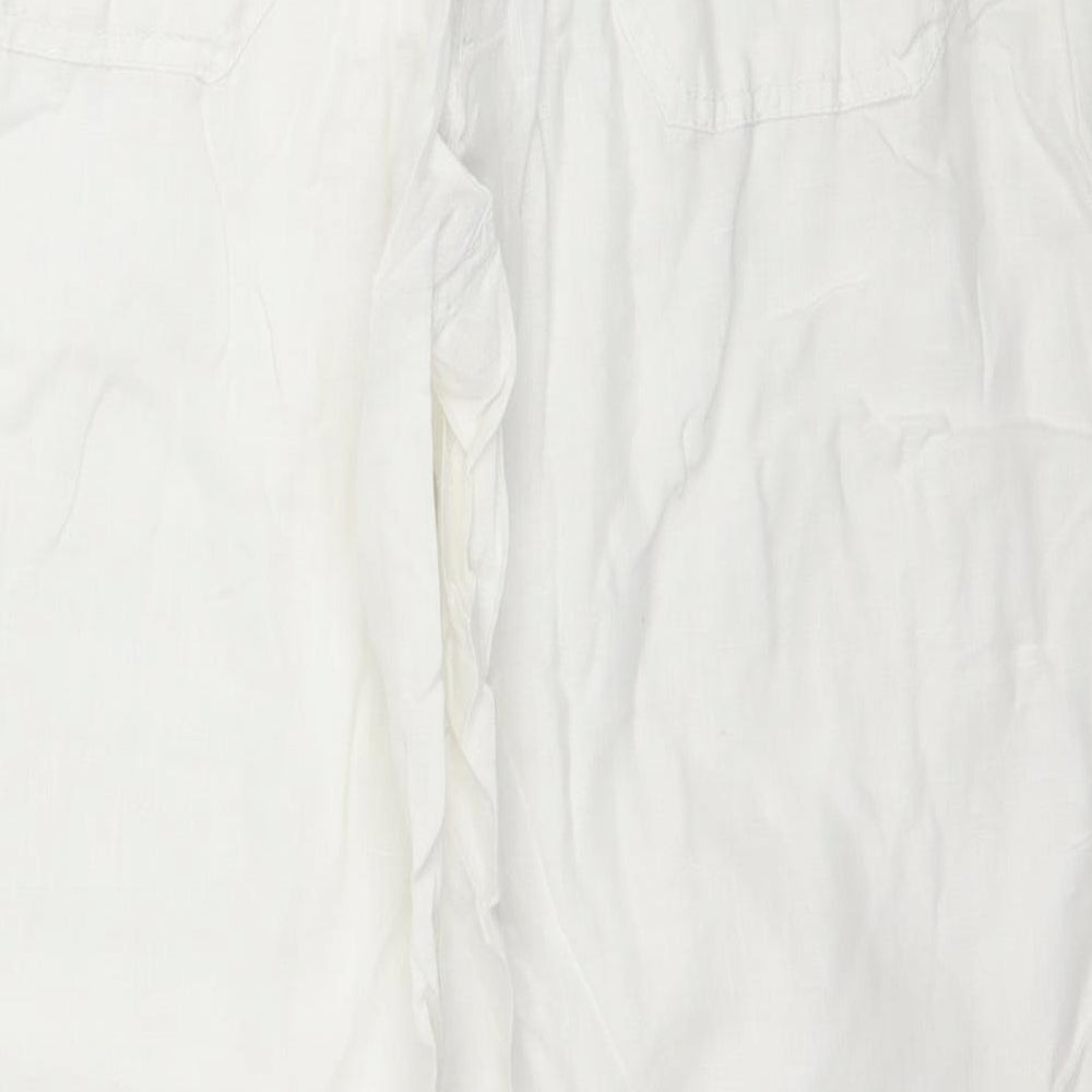 Denim & Co. Womens White   Trousers  Size 20 L28 in