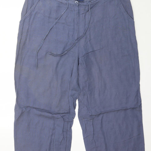 Casual Club Womens Blue   Capri Trousers Size 16 L20 in