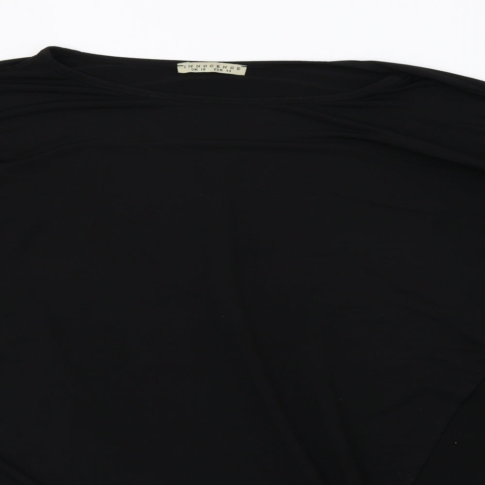 innocence Womens Black   Basic Blouse Size 16