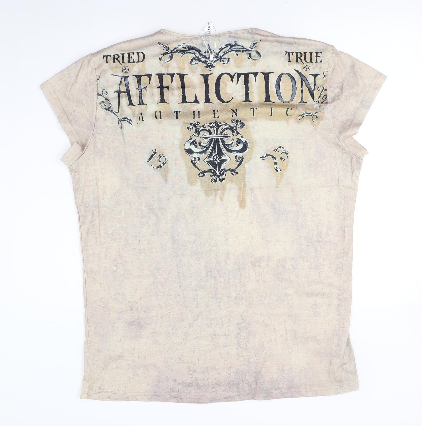 orderplus Womens Beige   Basic T-Shirt Size XL