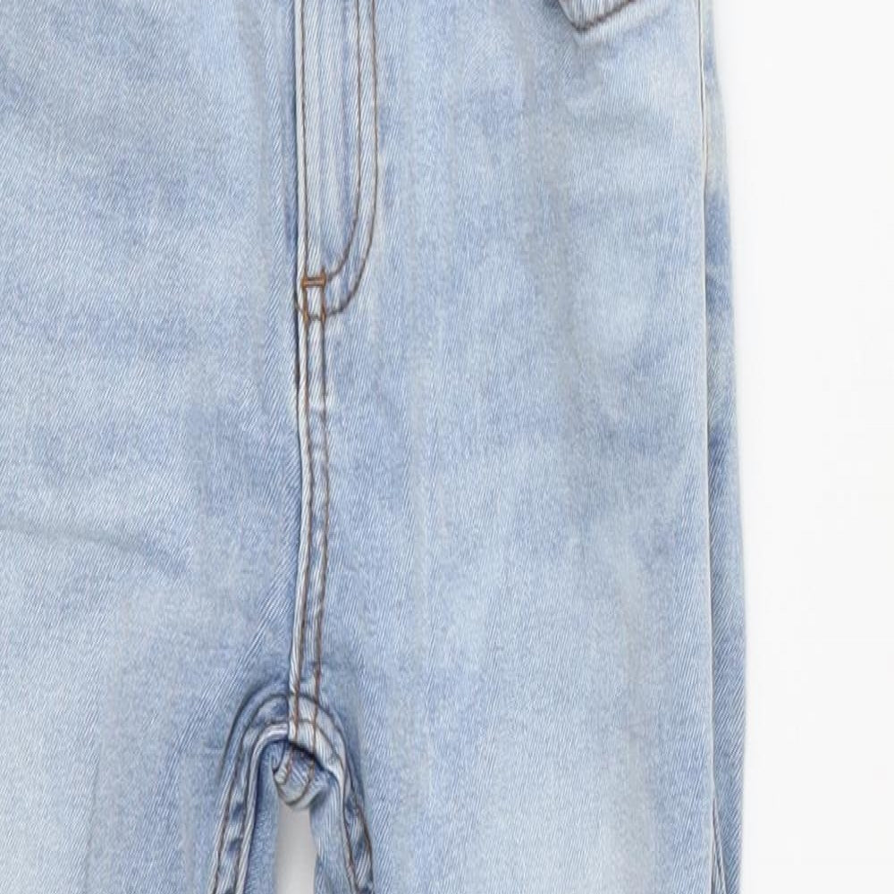 River Island Girls Blue   Skinny Jeans Size 9 Months - distressed