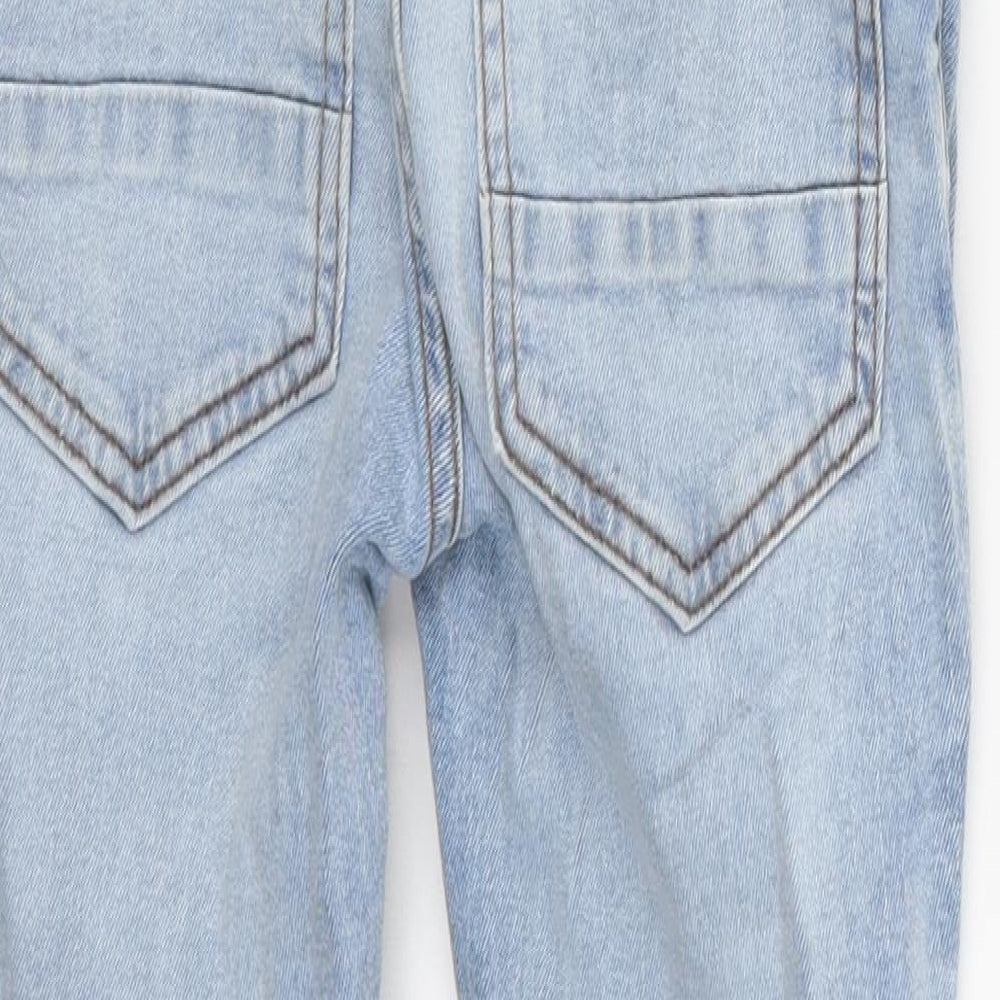 River Island Girls Blue   Skinny Jeans Size 9 Months - distressed
