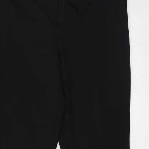 Liquid Womens Black   Trousers  Size 16 L32 in - slight flare