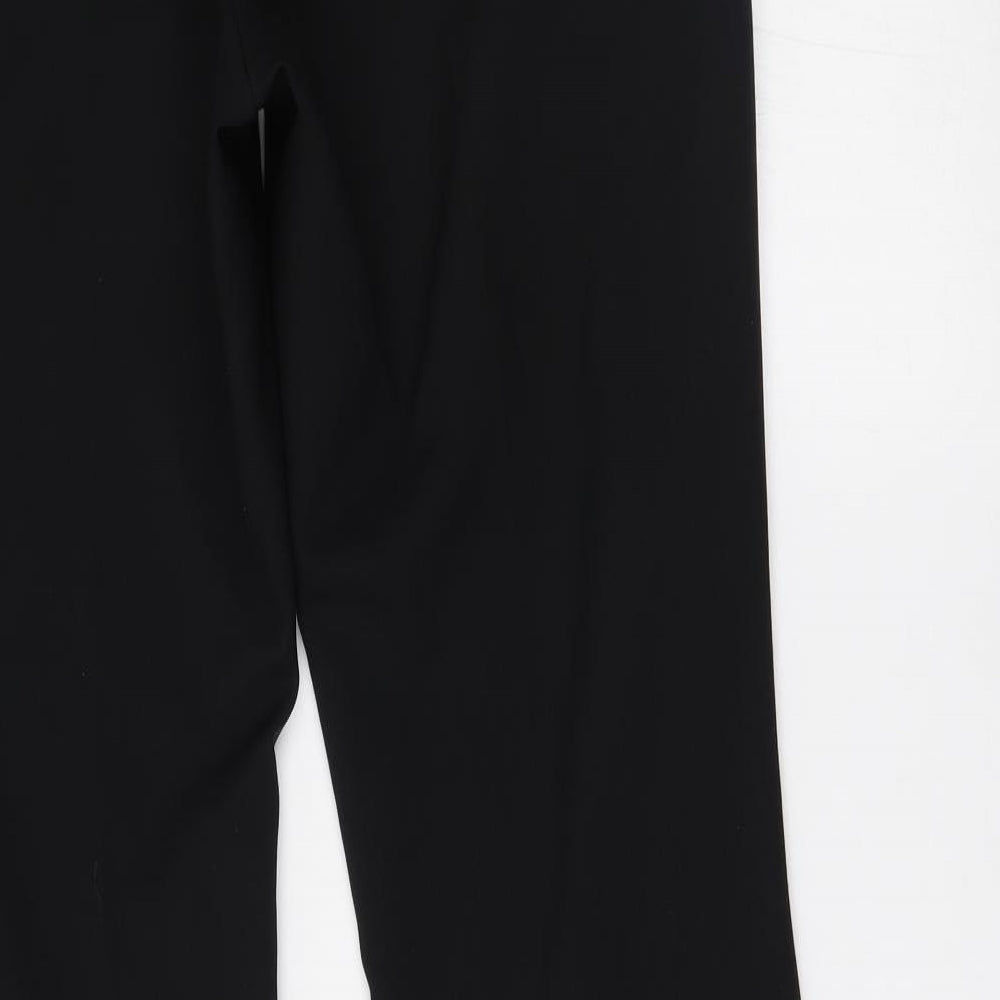 Liquid Womens Black   Trousers  Size 16 L32 in - slight flare