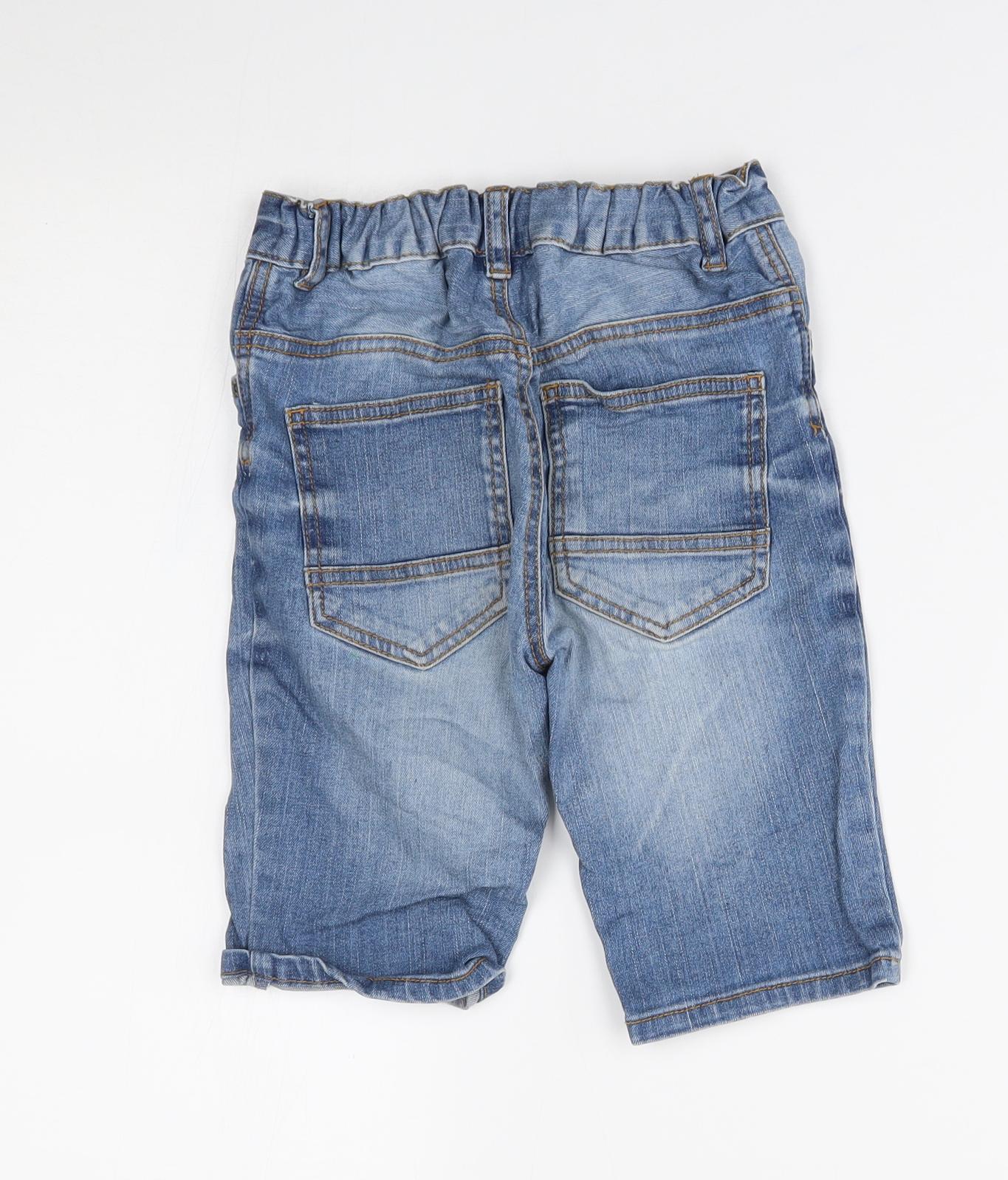 TU Boys Blue  Denim Bermuda Shorts Size 7 Years