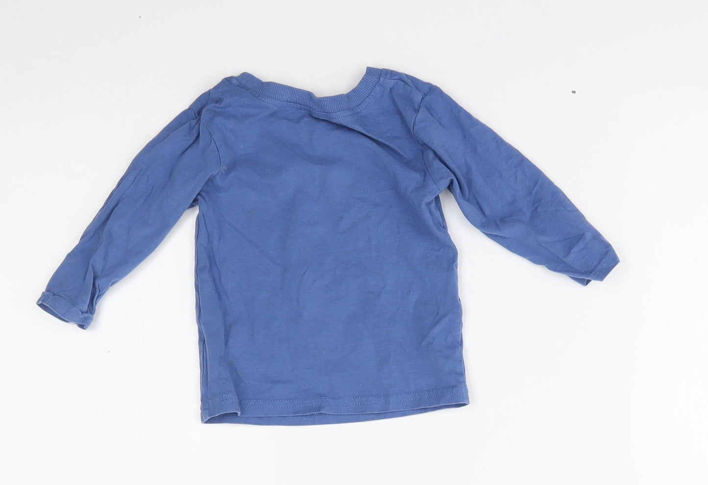 George Boys Blue   Basic T-Shirt Size 6-9 Months  - little bro