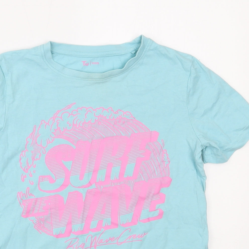 TU Boys Blue   Basic T-Shirt Size 8 Years