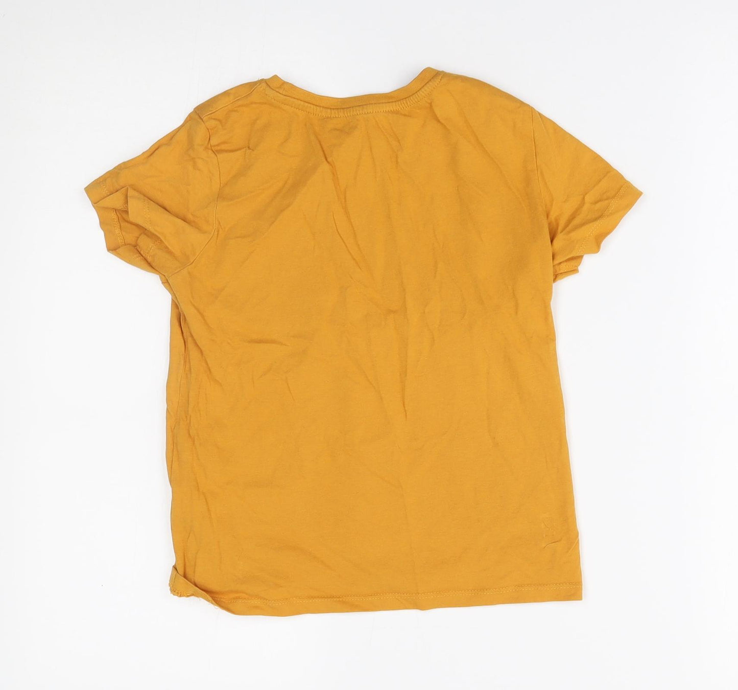 Primark Boys Yellow   Basic T-Shirt Size 7-8 Years
