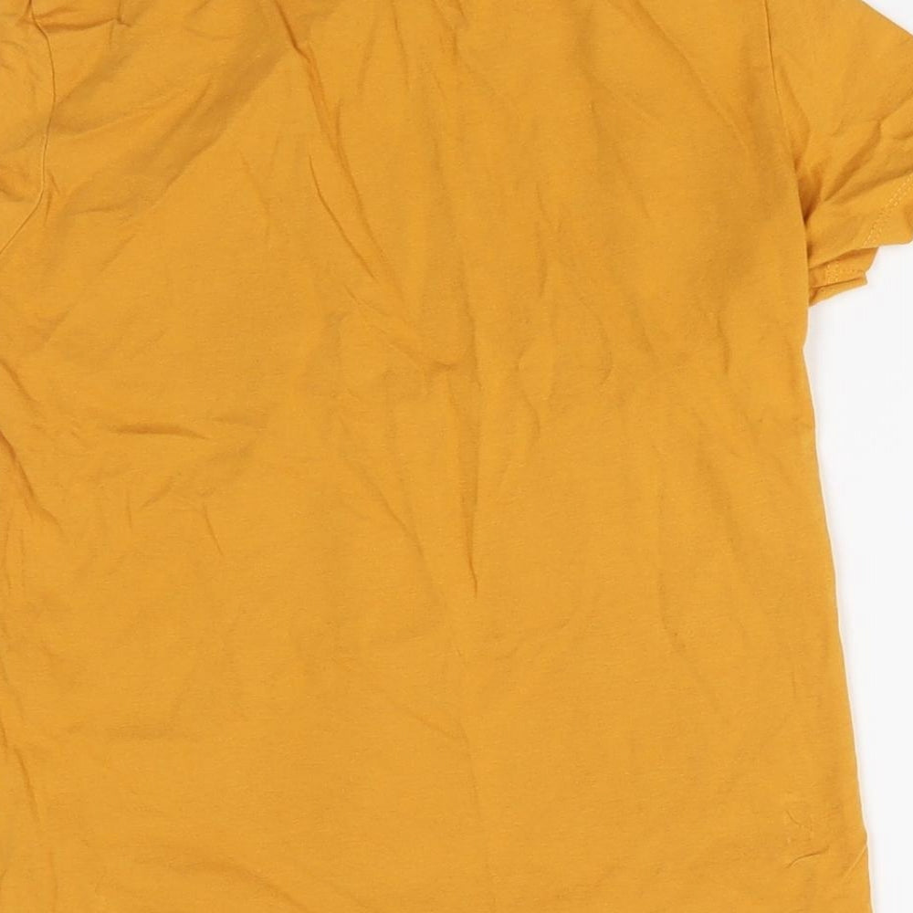 Primark Boys Yellow   Basic T-Shirt Size 7-8 Years