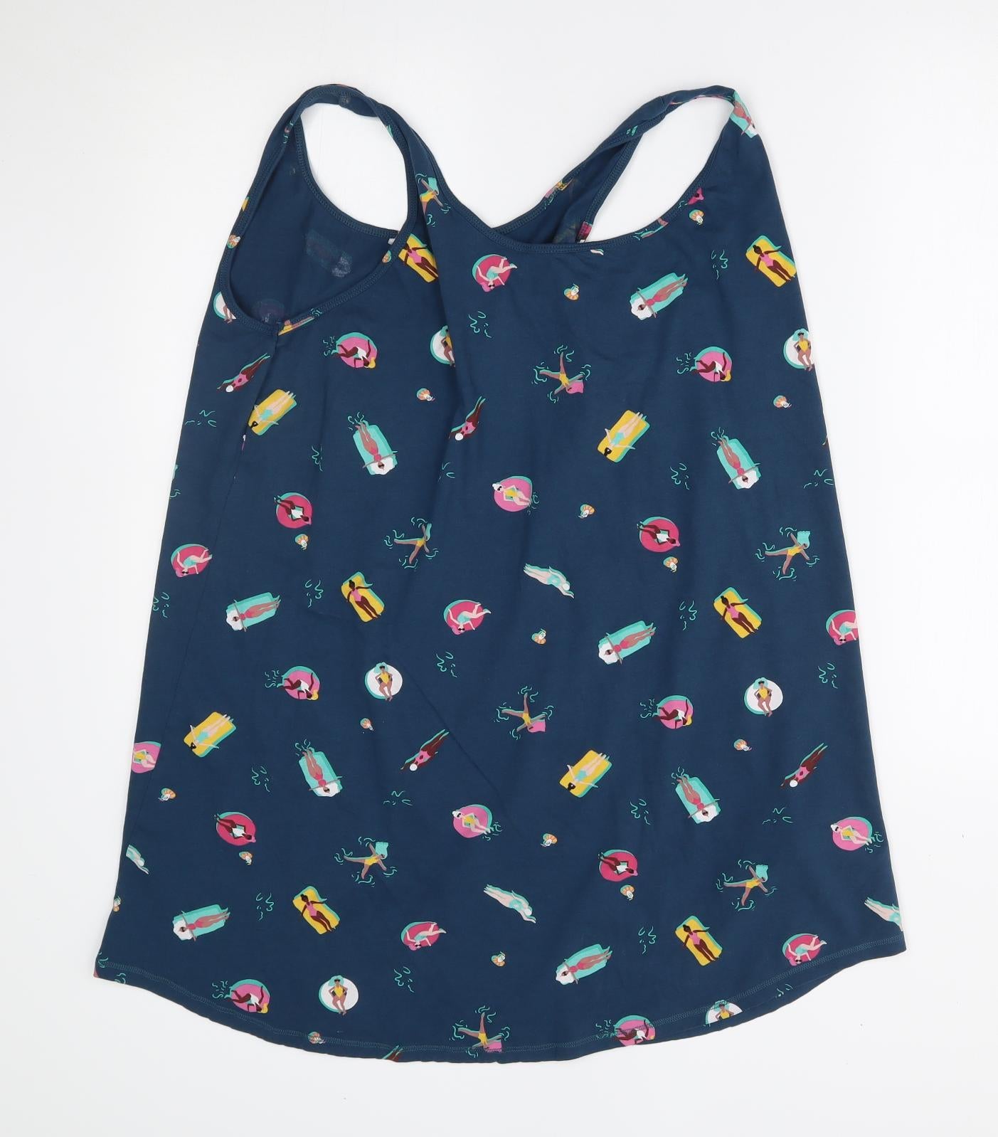 M&S Womens Blue   Basic Tank Size 18