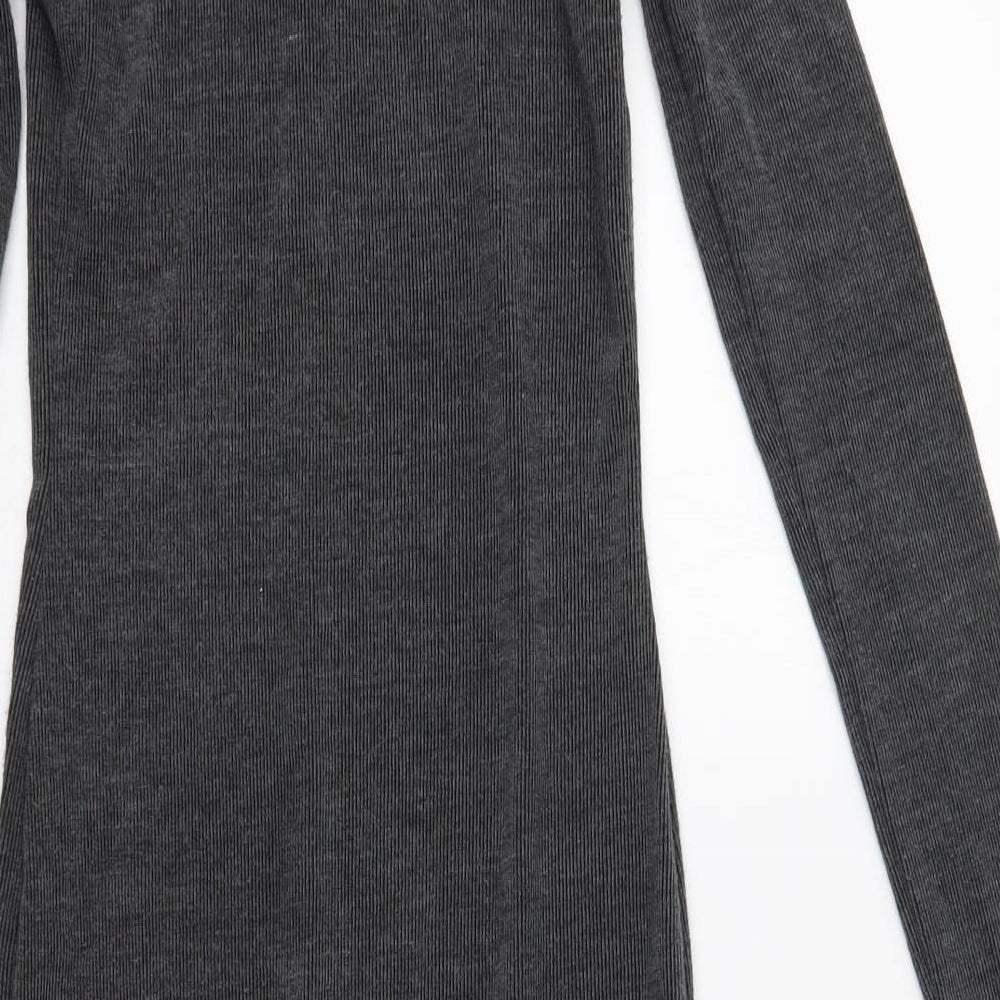 PRETTYLITTLETHING Womens Grey   Jumper Dress  Size 8