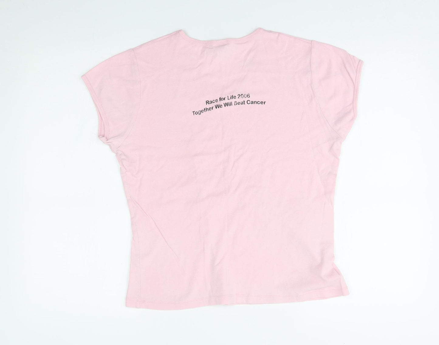 Bella Womens Pink   Basic T-Shirt Size XL  - race for life 2006