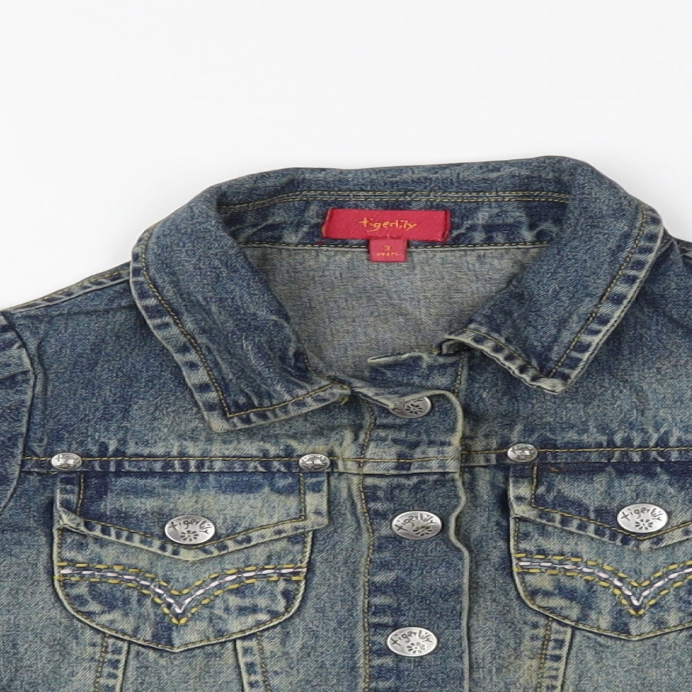 Debenhams Girls Blue   Jacket  Size 3 Years