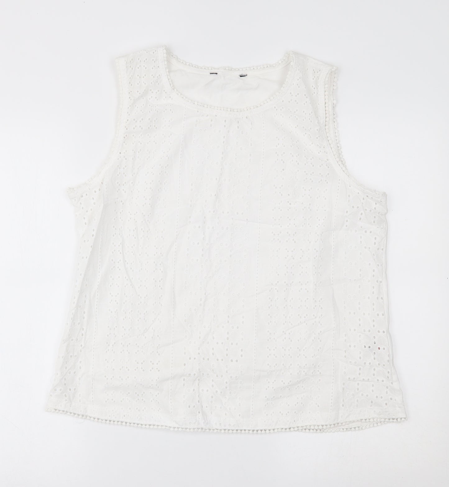 Peacocks Womens White   Basic Blouse Size 16