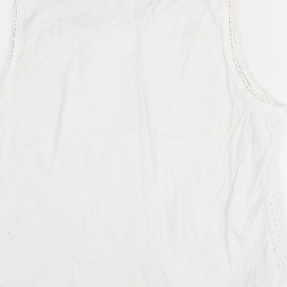 Peacocks Womens White   Basic Blouse Size 16