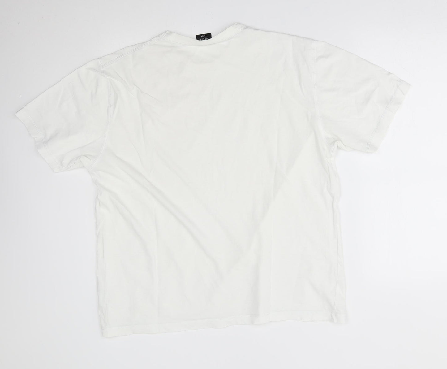 NEXT Mens White    T-Shirt Size L