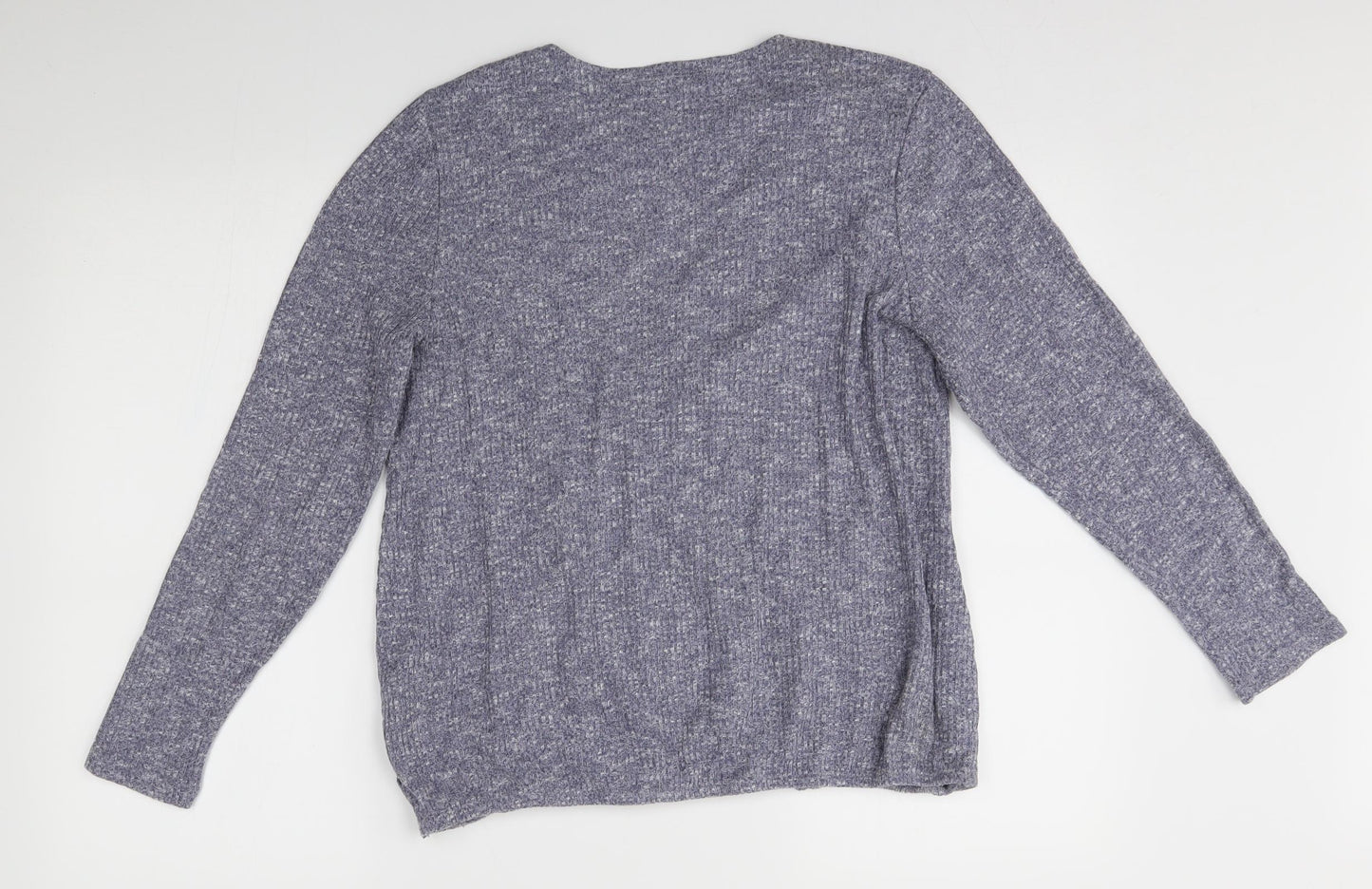 M&Co Womens Blue   Wrap Jumper Size 16