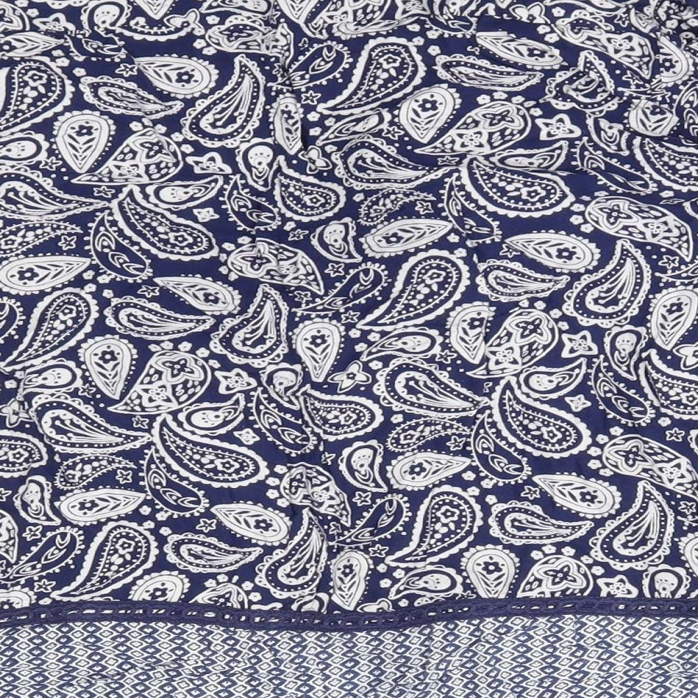 Nutmeg Girls Blue Paisley  Cardigan Jumper Size 12-13 Years