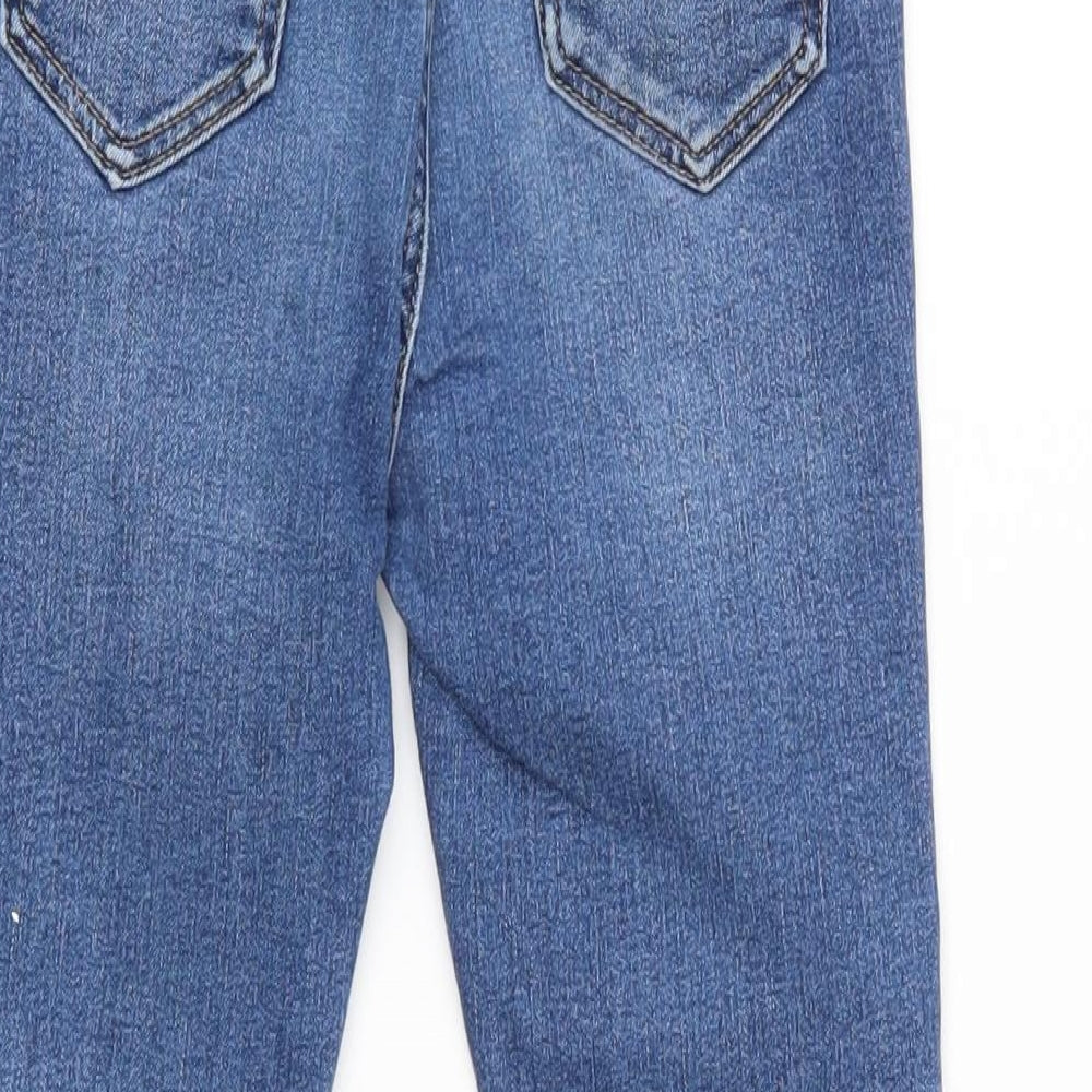 M&S Girls Blue   Straight Jeans Size 7-8 Years
