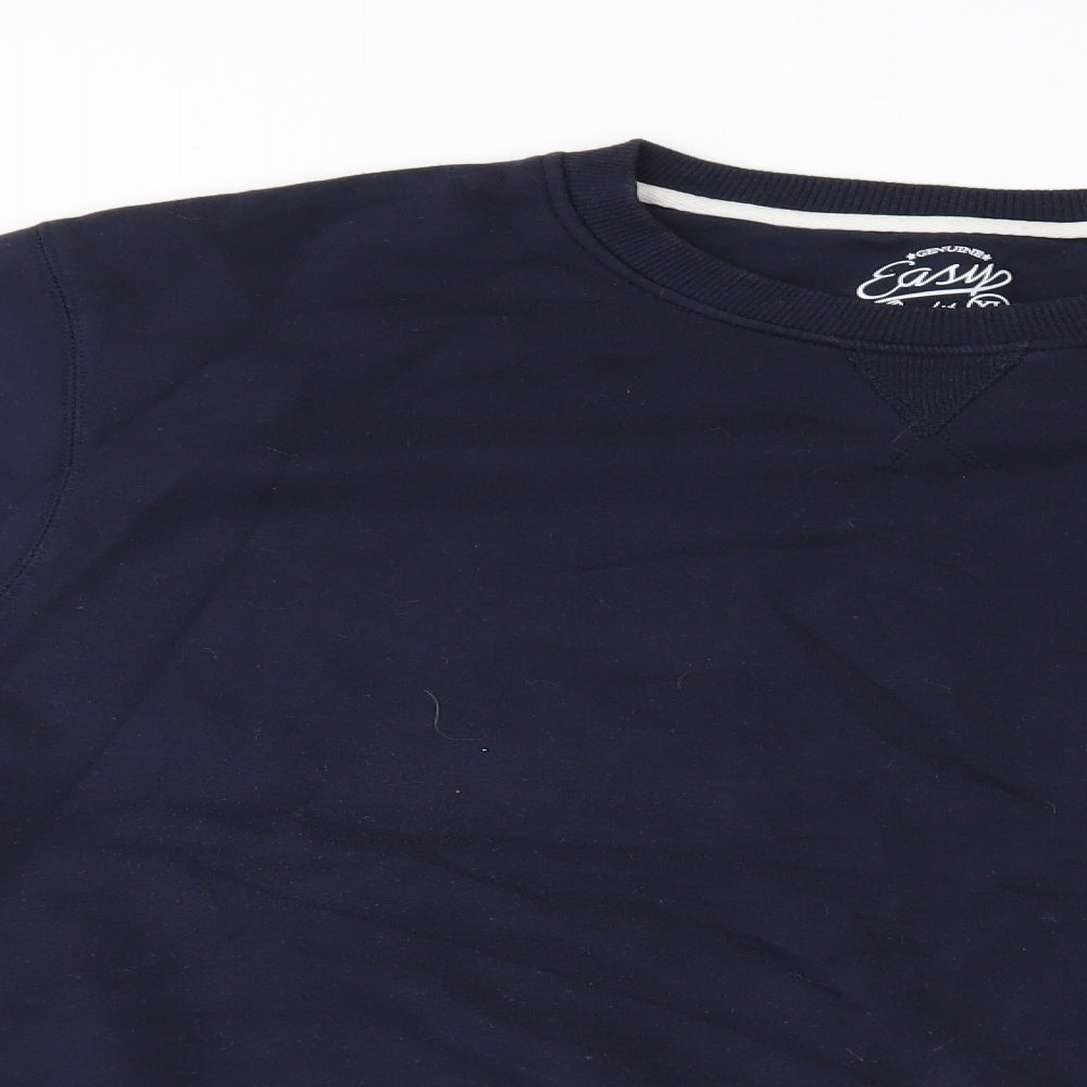 Easy Mens Blue   Pullover Jumper Size XL