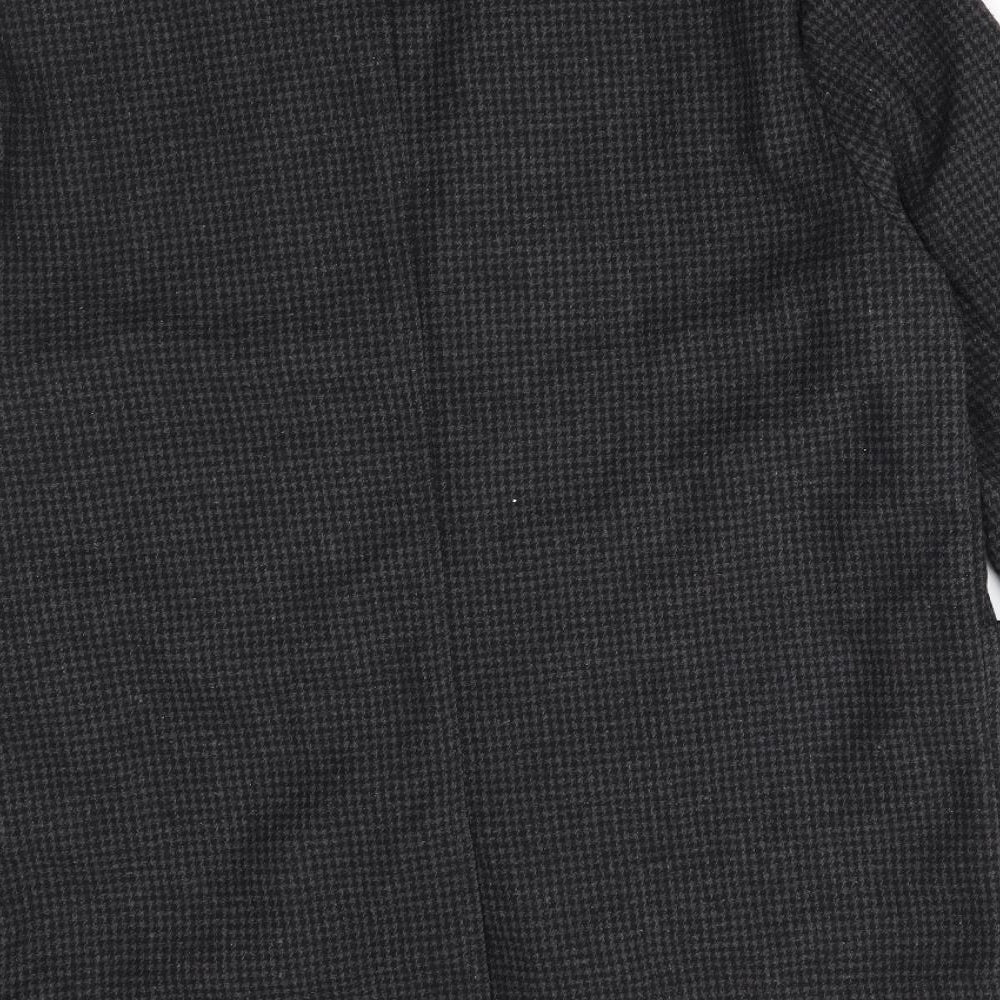 Hymn Mens Grey Check  Jacket Blazer Size M