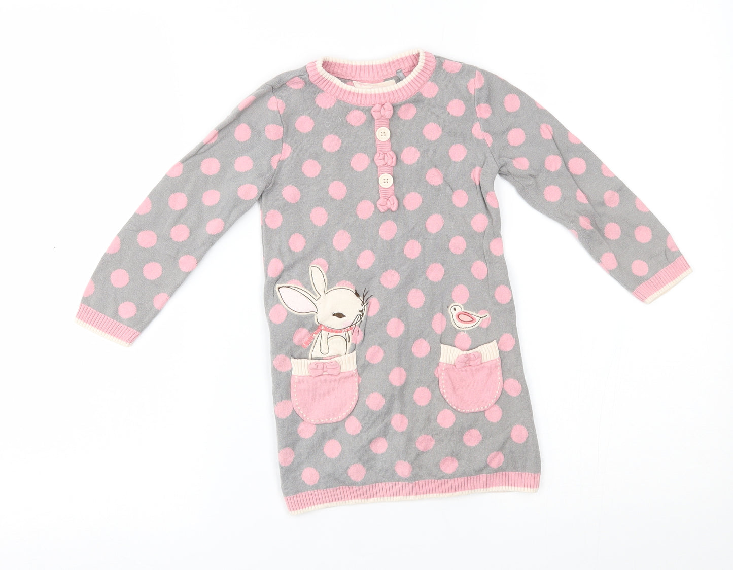 TU Girls Grey    Dress Size 18-24 Months