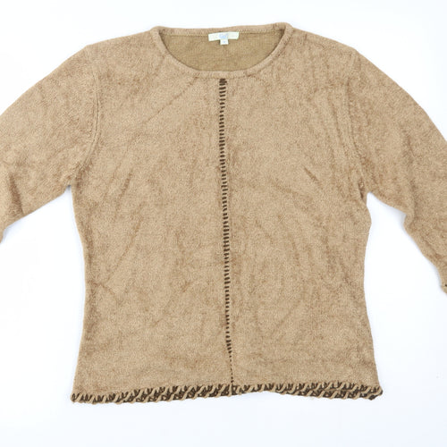 Klas Womens Brown   Pullover Jumper Size M